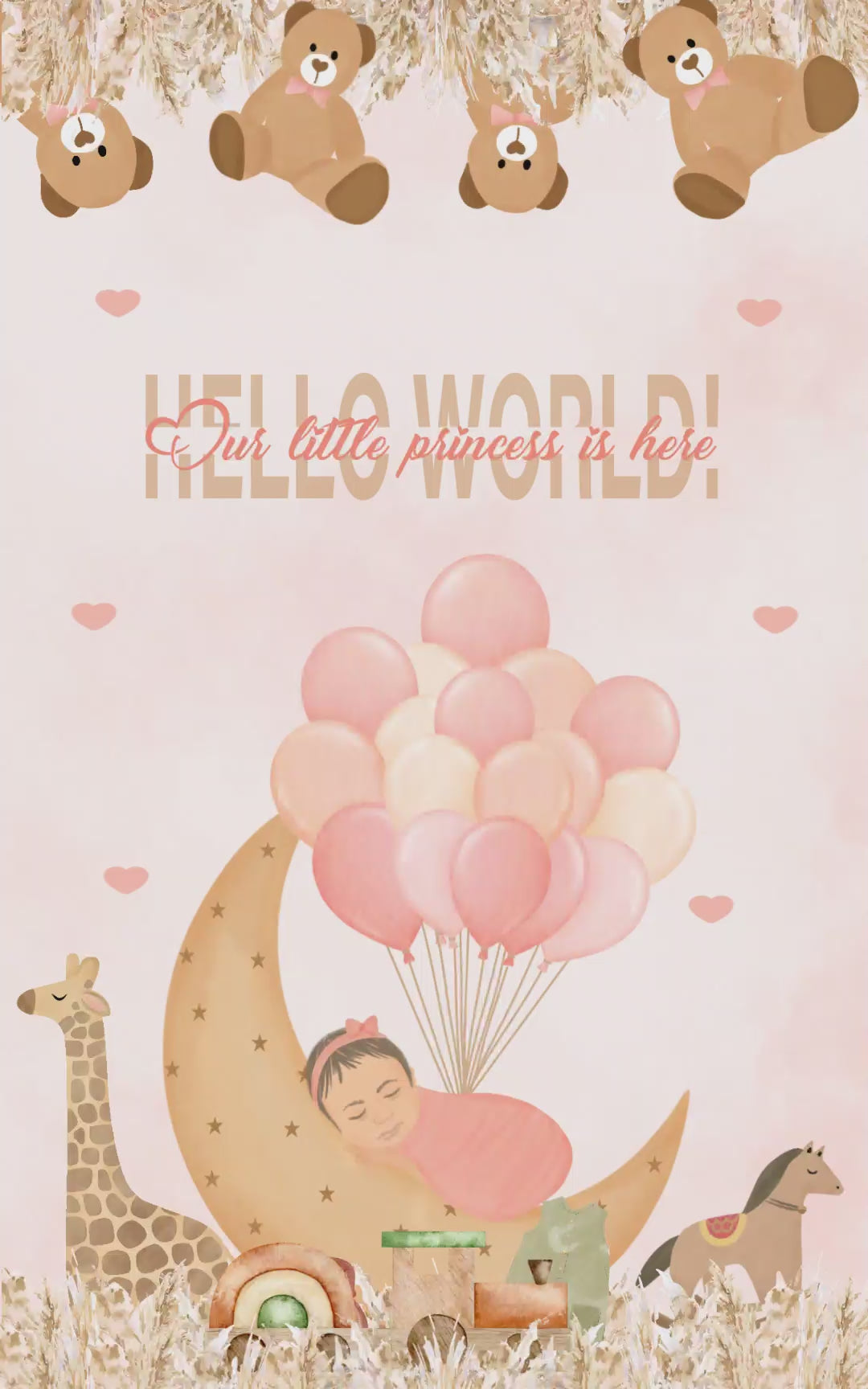 Adorable Teddy- It's a Girl