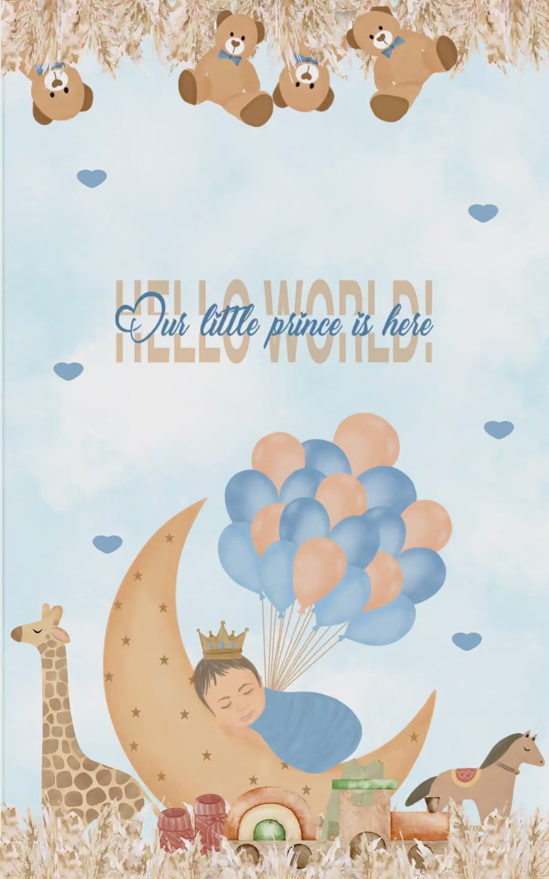 Adorable Teddy- It's a Boy